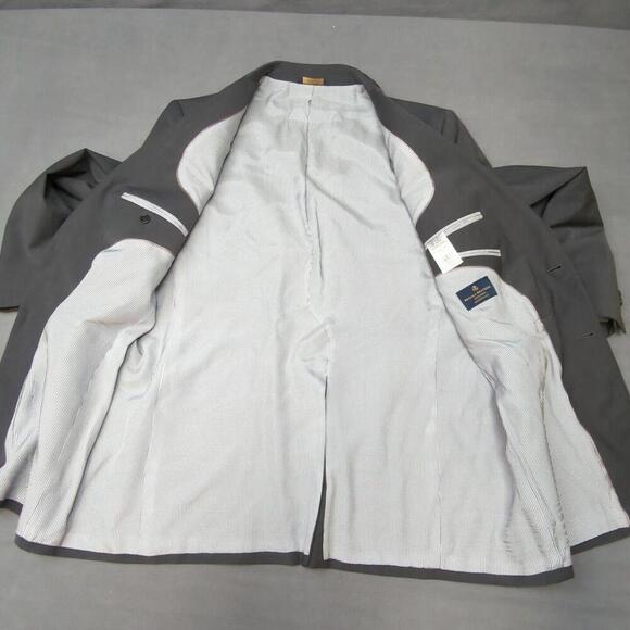 Men’s Brooks Brothers Explorer Madison Fit Wool Blazer Sport Coat Gray Size 46L - Picture 2 of 9